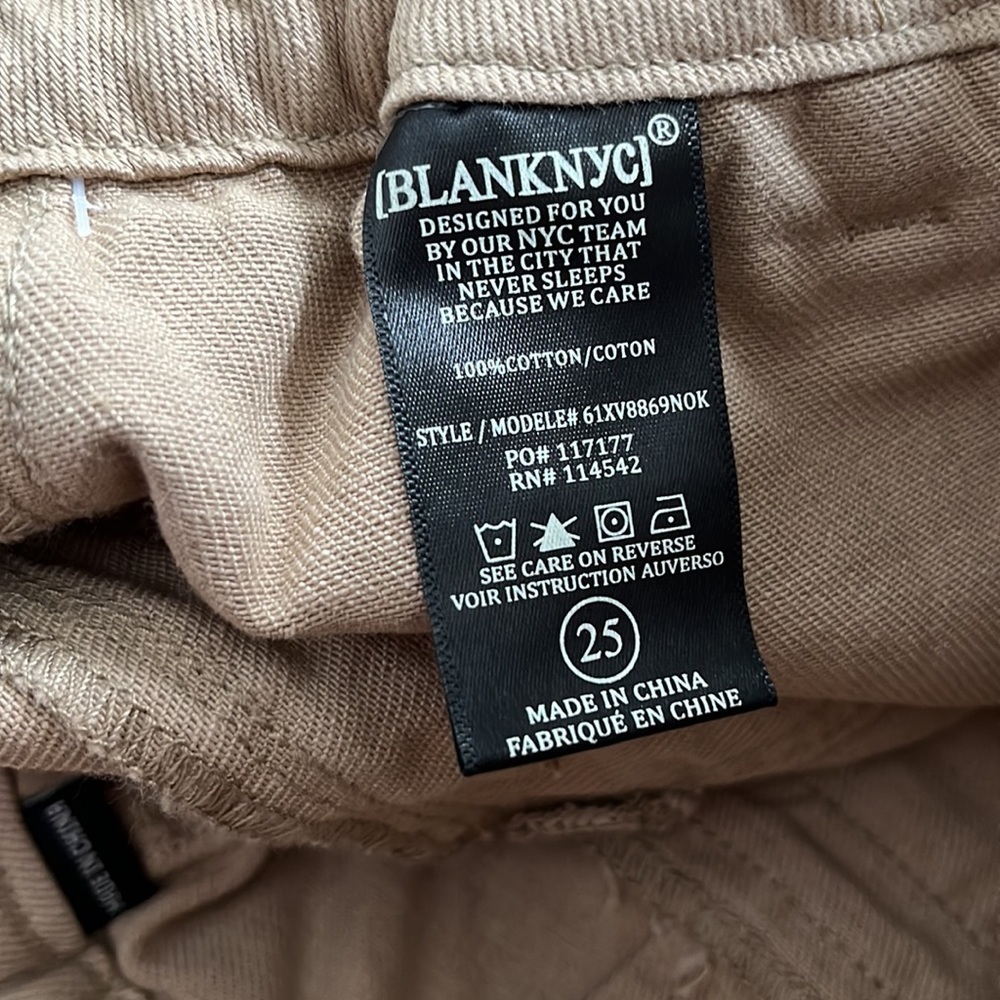 Blank NYC High Waist Tan Shorts - Picture 8 of 10